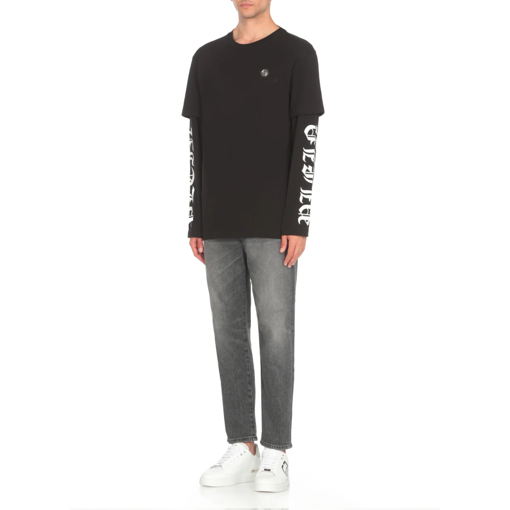 Philipp Plein Zwarte T-shirts en Polos met Hexagon Logo Black Heren