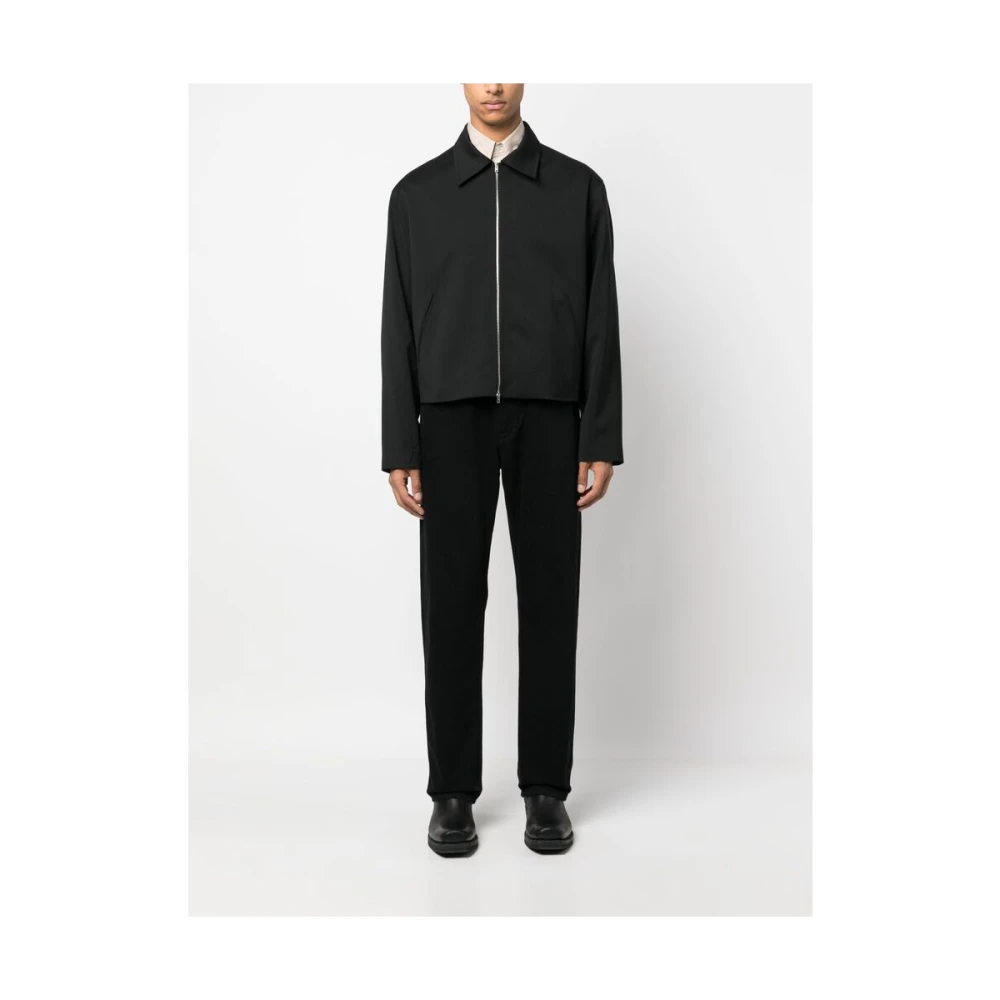 Our Legacy Zwarte Wol Rits Jas Black Heren