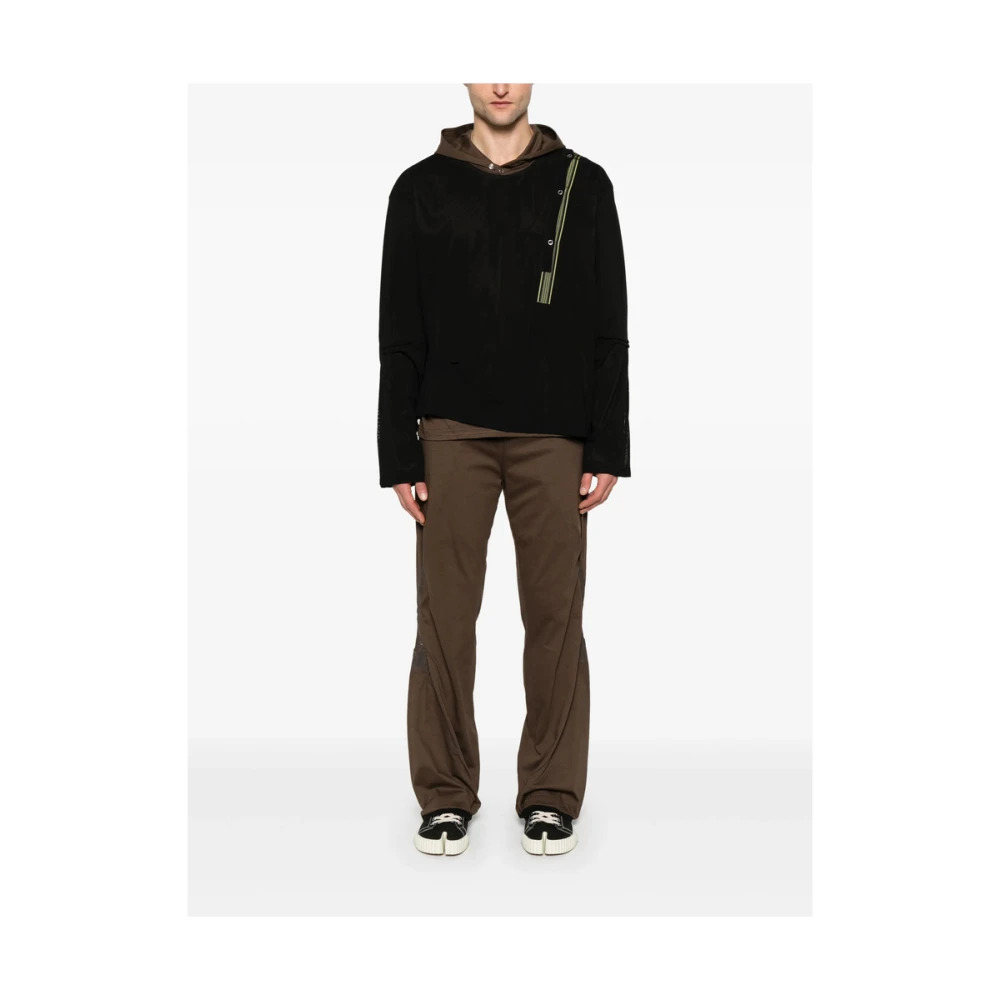 Kiko Kostadinov Zwarte Laagjes Hoodie T-shirt Multicolor Heren