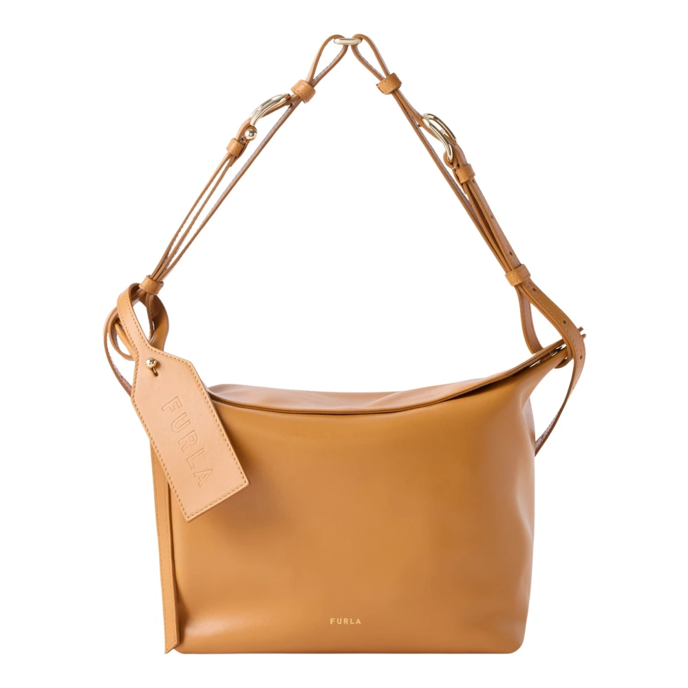 Furla Vrouw Bruin Tassen Dames, One Size, Leer, Ginevra M Schoudertas
