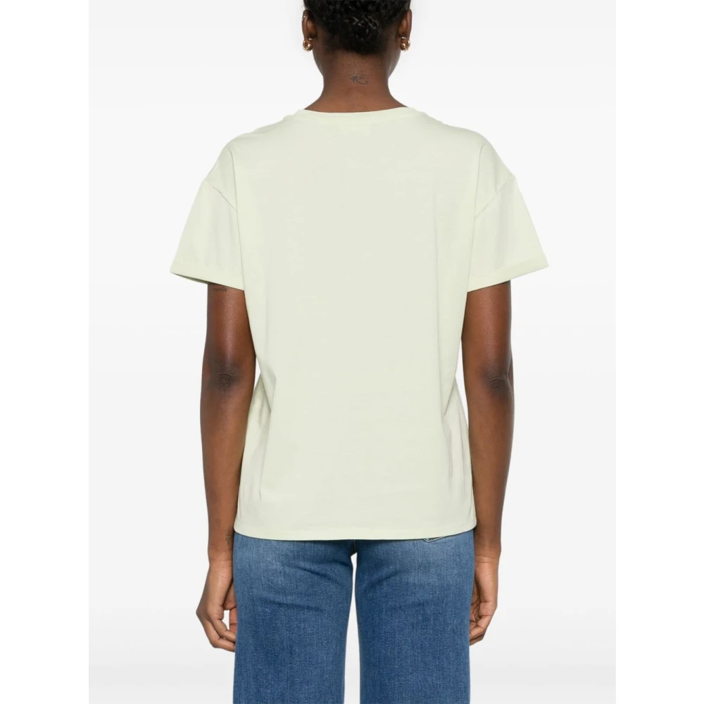 Liu Jo Groene Crew Neck T-shirts en Polos Green Dames