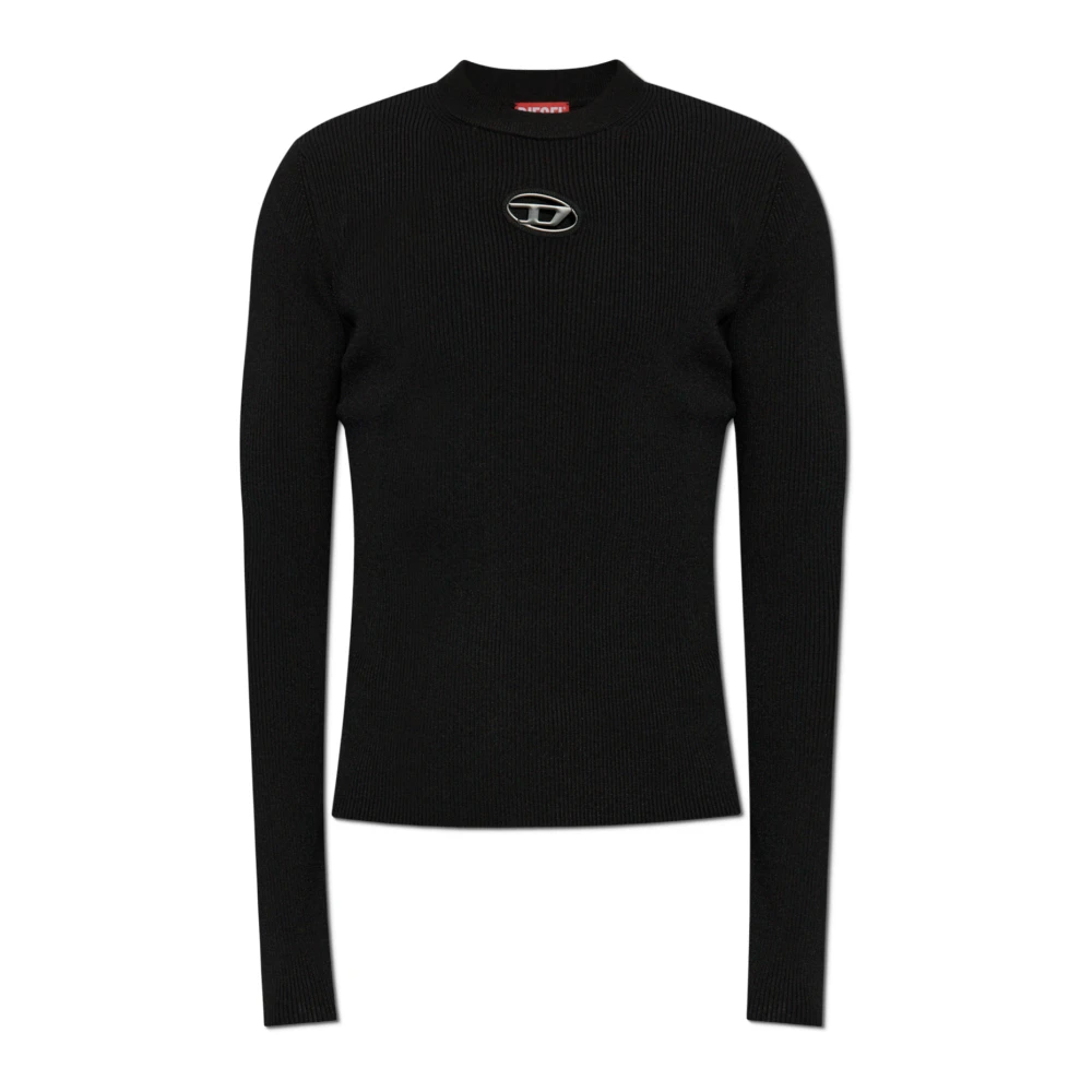 Diesel Herr Svart Stickade Tröjor 2XL, Sweater K-Zackary