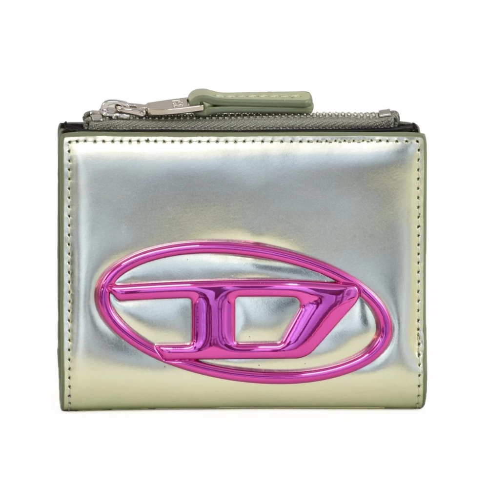 Diesel Leren portemonnee met stijl Pink Dames
