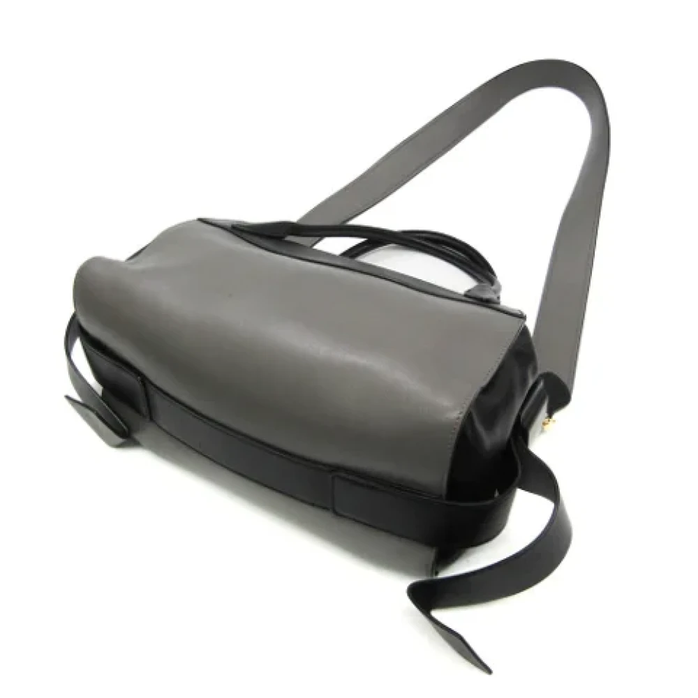 Prada Vintage Pre-owned Leather handbags Black Dames