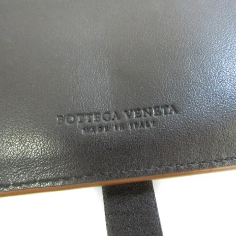Bottega Veneta Vintage Pre-owned Leather wallets Brown Dames