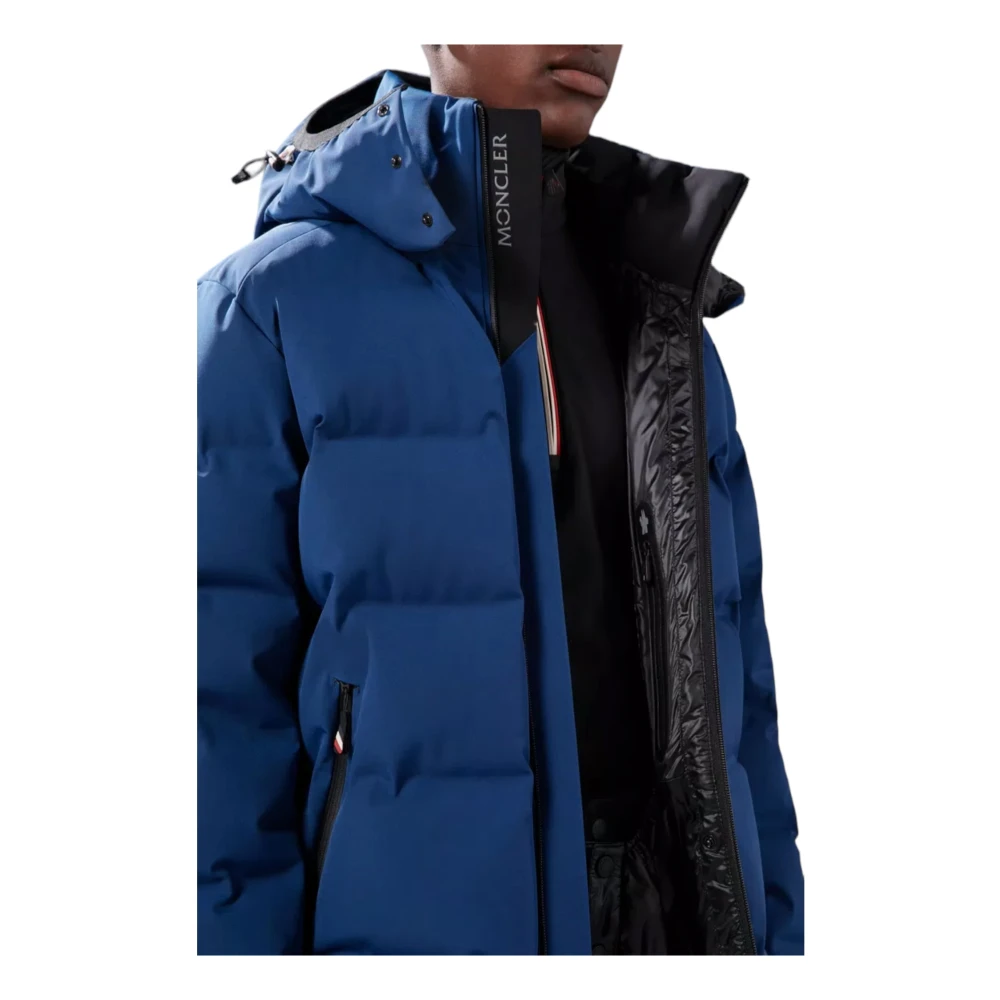 Moncler Stijlvolle korte donsjas voor mannen Blue Heren