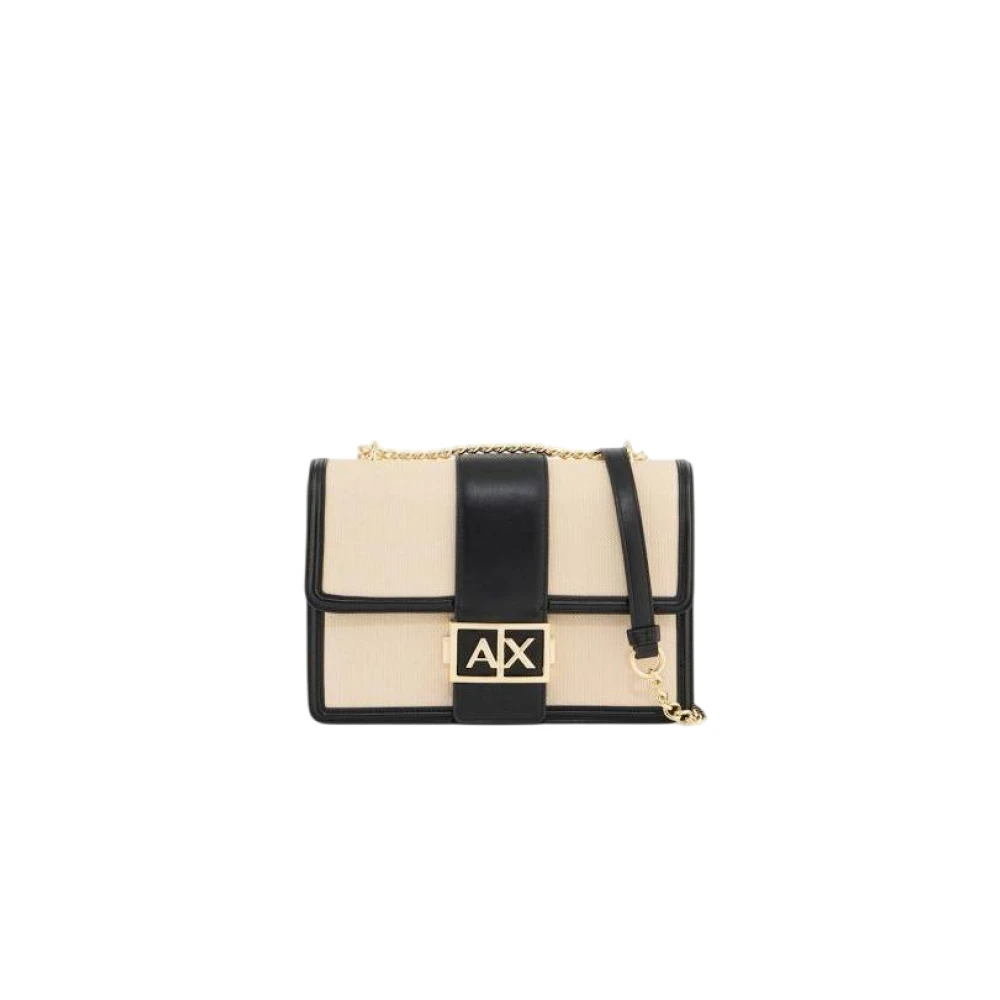 Armani Exchange Donna Nero - Mini Borsa A Tracolla In Tessuto Intrecciato - Bags - One Size