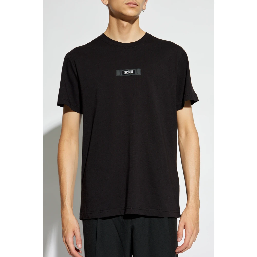 Versace Jeans Couture T-shirt met logo Black Heren