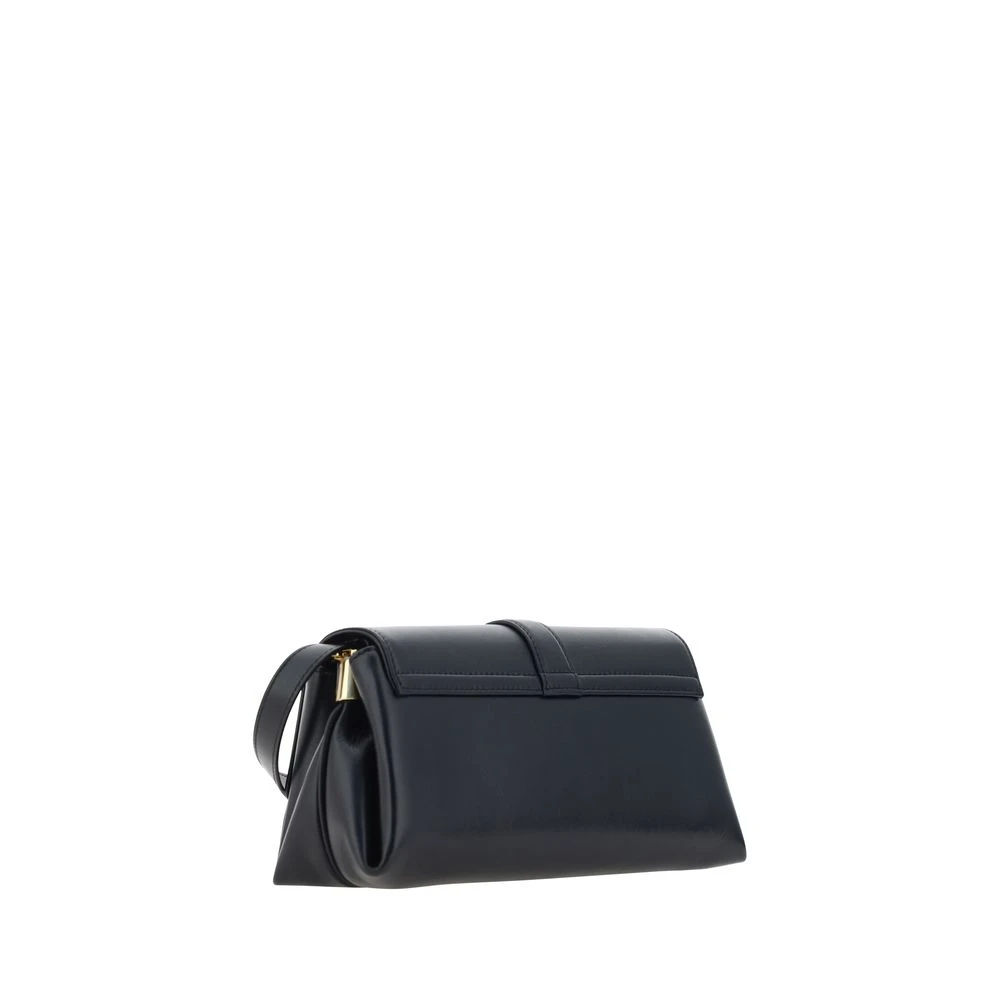 Salvatore Ferragamo Leren Flap Schoudertas Black Dames