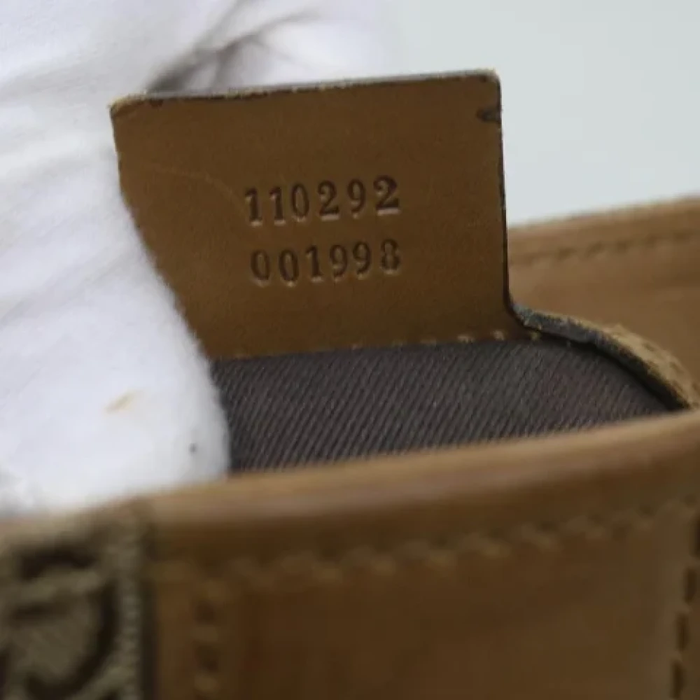 Gucci Vintage Pre-owned Canvas gucci-bags Beige Dames