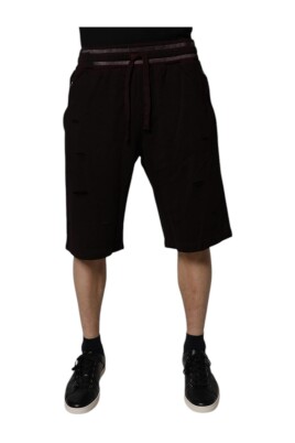 maroon-logo-plaque-bermuda-sweat-shorts