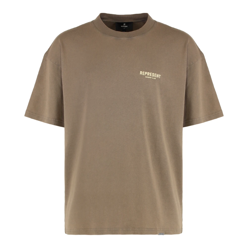 Represent Men's Brown T-Shirts, 2XL, Crew Neck T-Shirt
