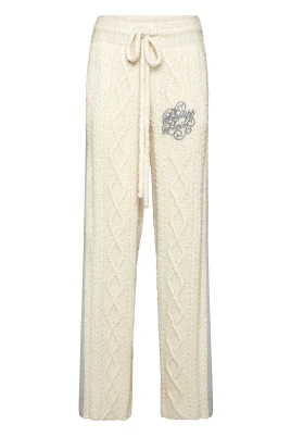 Knit Straight Joggers Signature