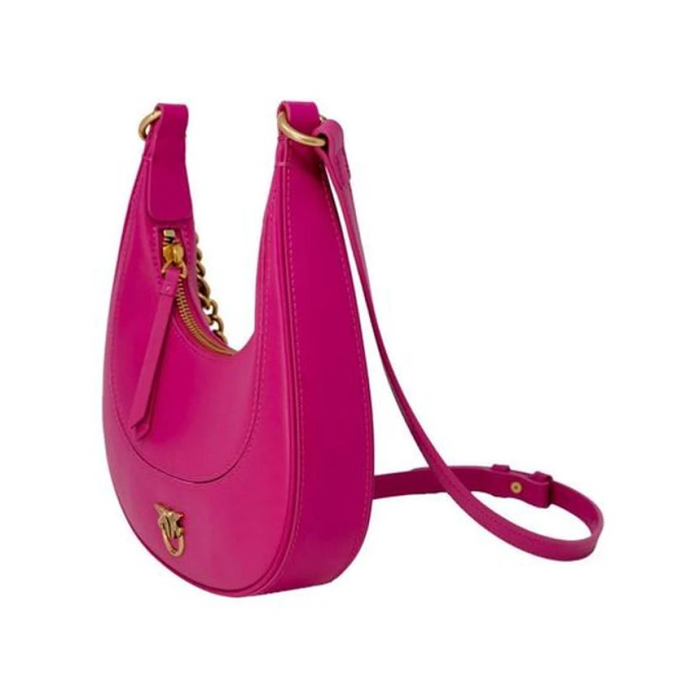 pinko Stijlvolle leren handtas voor vrouwen Pink Dames
