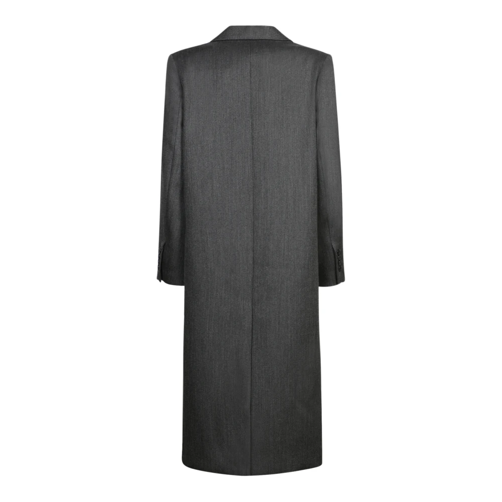 IRO Luxe Grijze Wollen Jas Aw24 Gray Dames