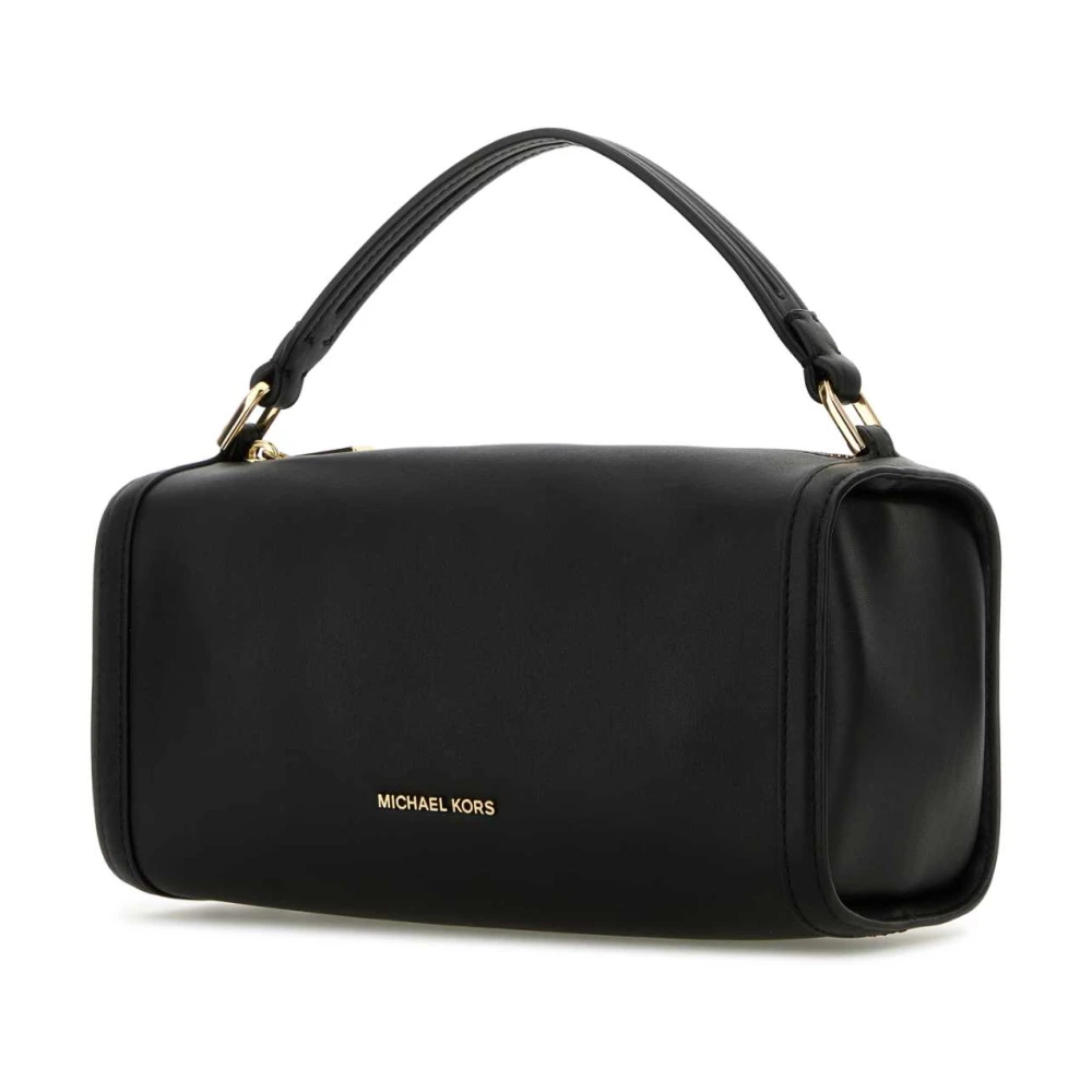 Michael Kors Klassieke Zwarte Lederen Handtas Black Dames