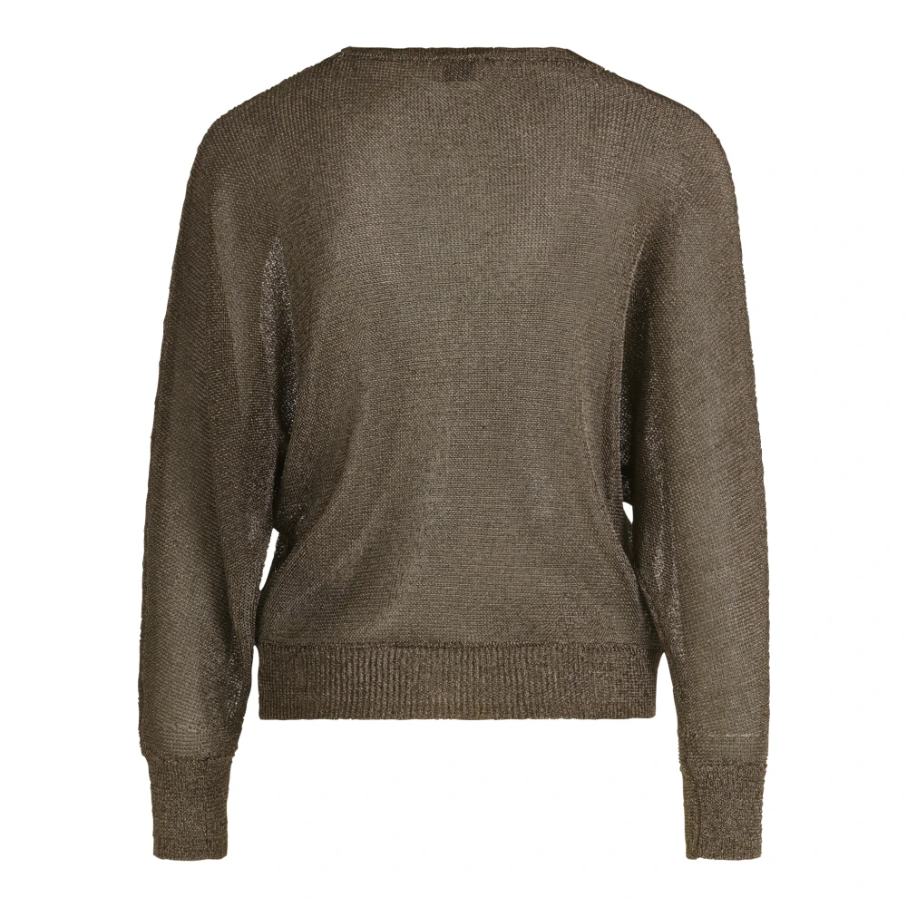 Vera Mont Batwing Sleeve Gebreide Trui Brown Dames