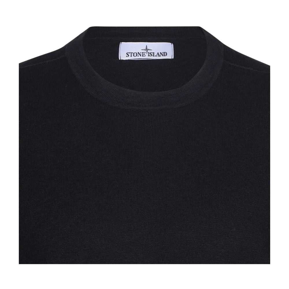 Stone Island Zwarte Kompasspeld Visserstrui Black Heren