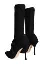 bottes-noires-a-lacets-mi-mollet