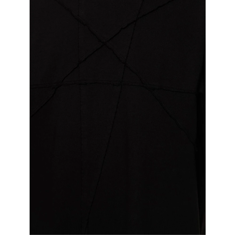 Rick Owens Zwarte Katoenen Jersey T-shirt met Drkshdw Detail Black Heren