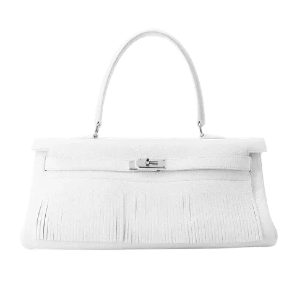 Hermès Vintage Pre-owned Leather shoulder-bags White Dames