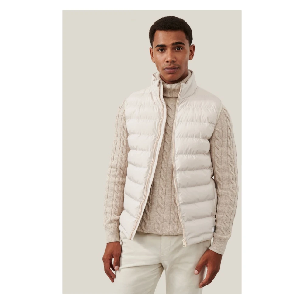 Cavallaro Ecru Riggio Bodywarmer Beige Heren