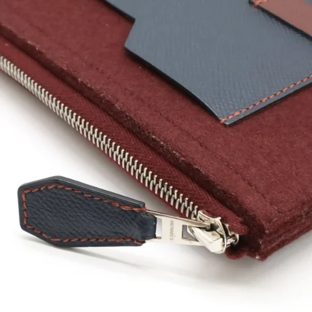 Hermès Vintage Pre-owned Canvas clutches Brown Heren