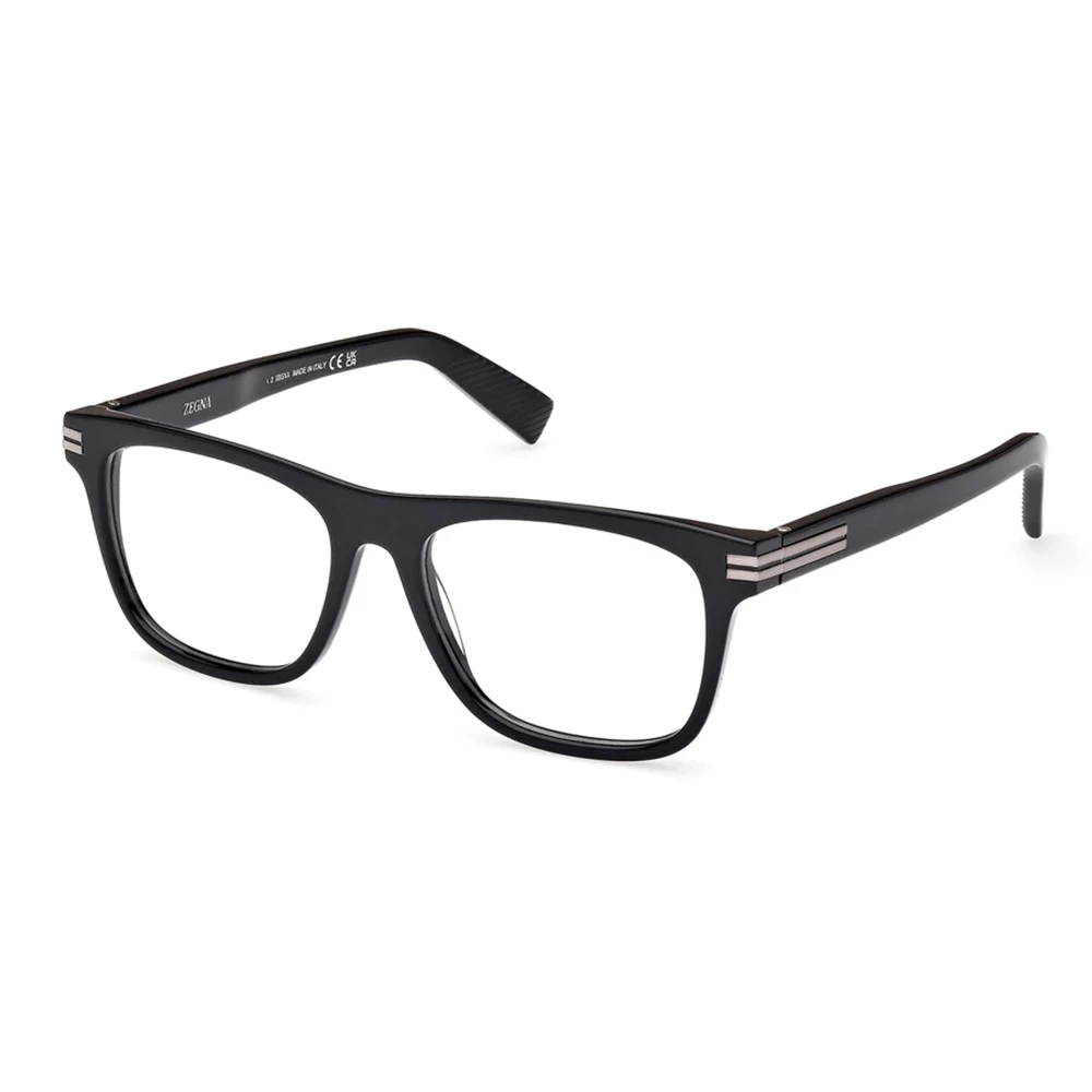 Zegna Black Glasses, Male, 54 Mm, Eyewear Frames