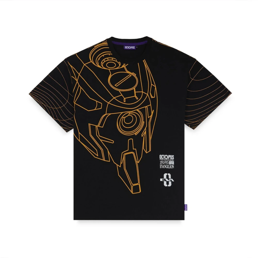 Octopus EVA 00 Flowing Tee Lente Zomer 2024 Black Heren