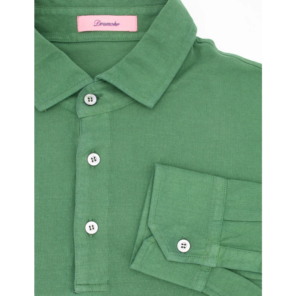 Drumohr Polo Shirts Green Heren