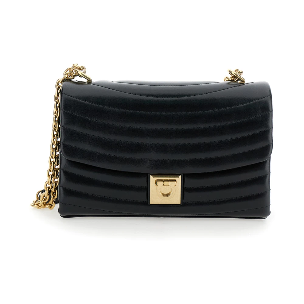 Salvatore Ferragamo Gewatteerde schoudertas Black Dames