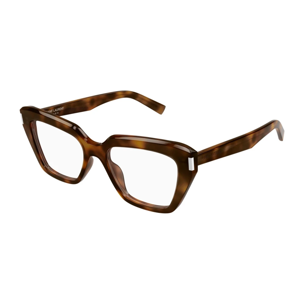 Saint Laurent Women's Brown Cat Eye Optical Frame - Glasses - 54 Mm - Accessories