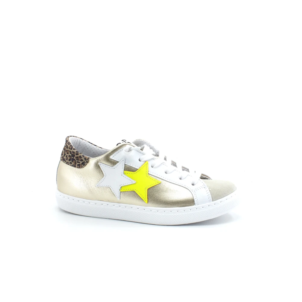 2Star Low Retro Geo Sneaker Dames Schoenen Geel