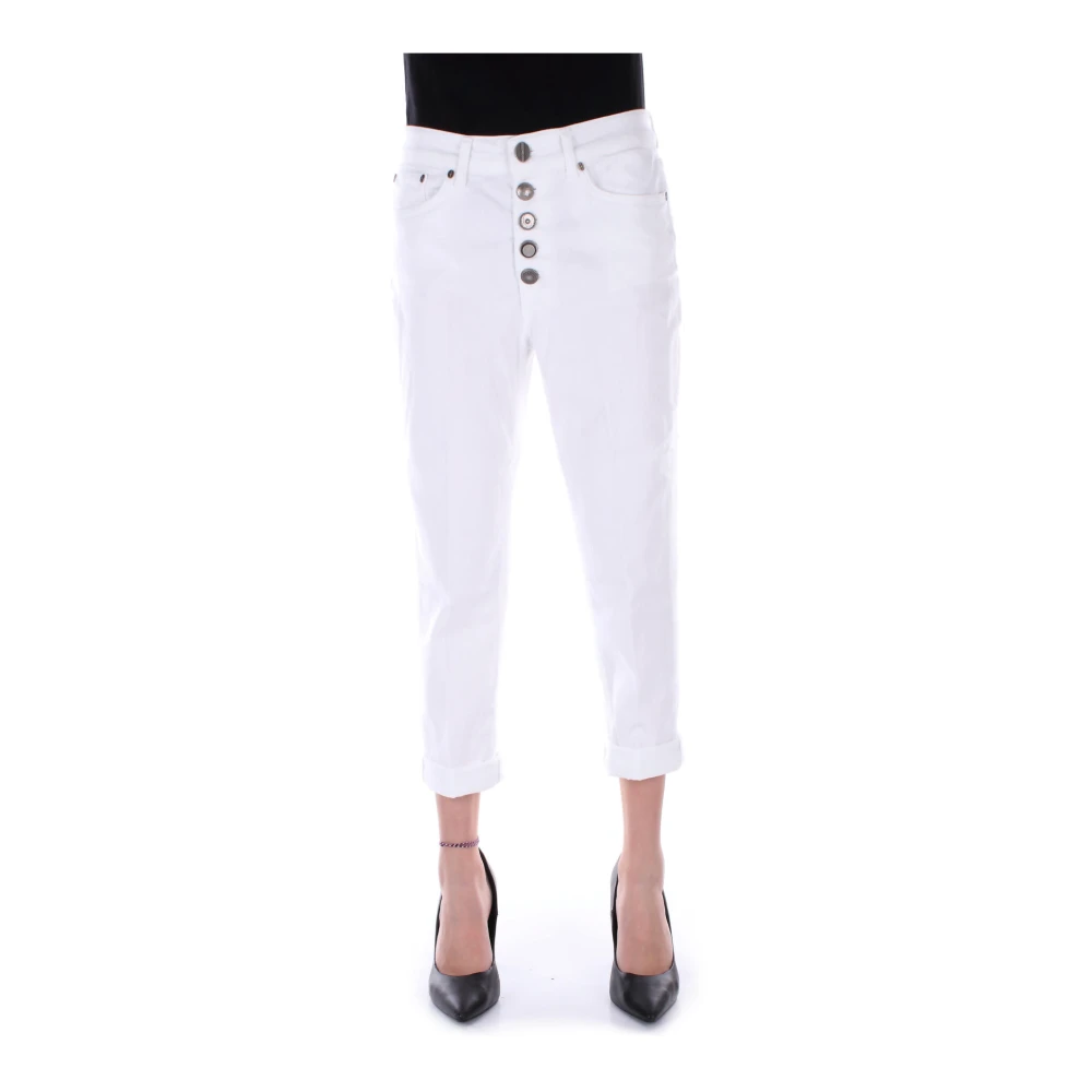 Dondup Cropped Jeans White Dames