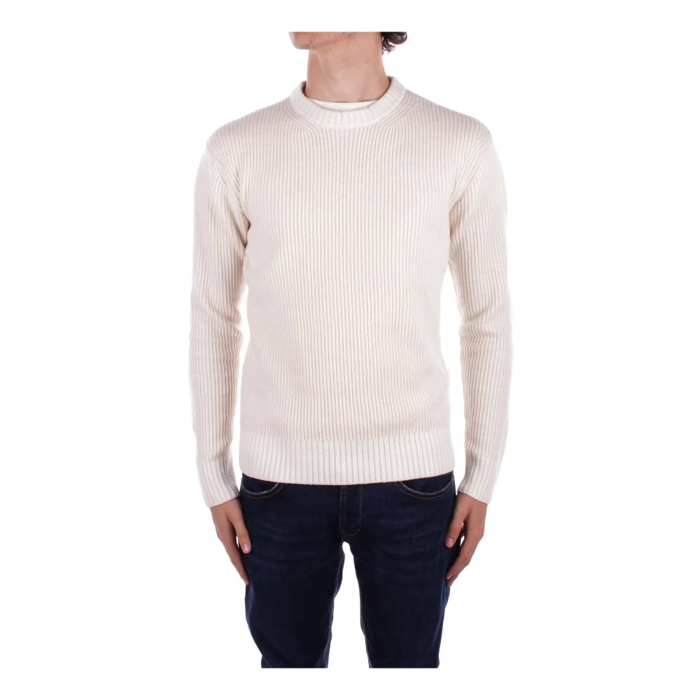 Add Trui IN Dubbele Zijden RIB Beige Heren