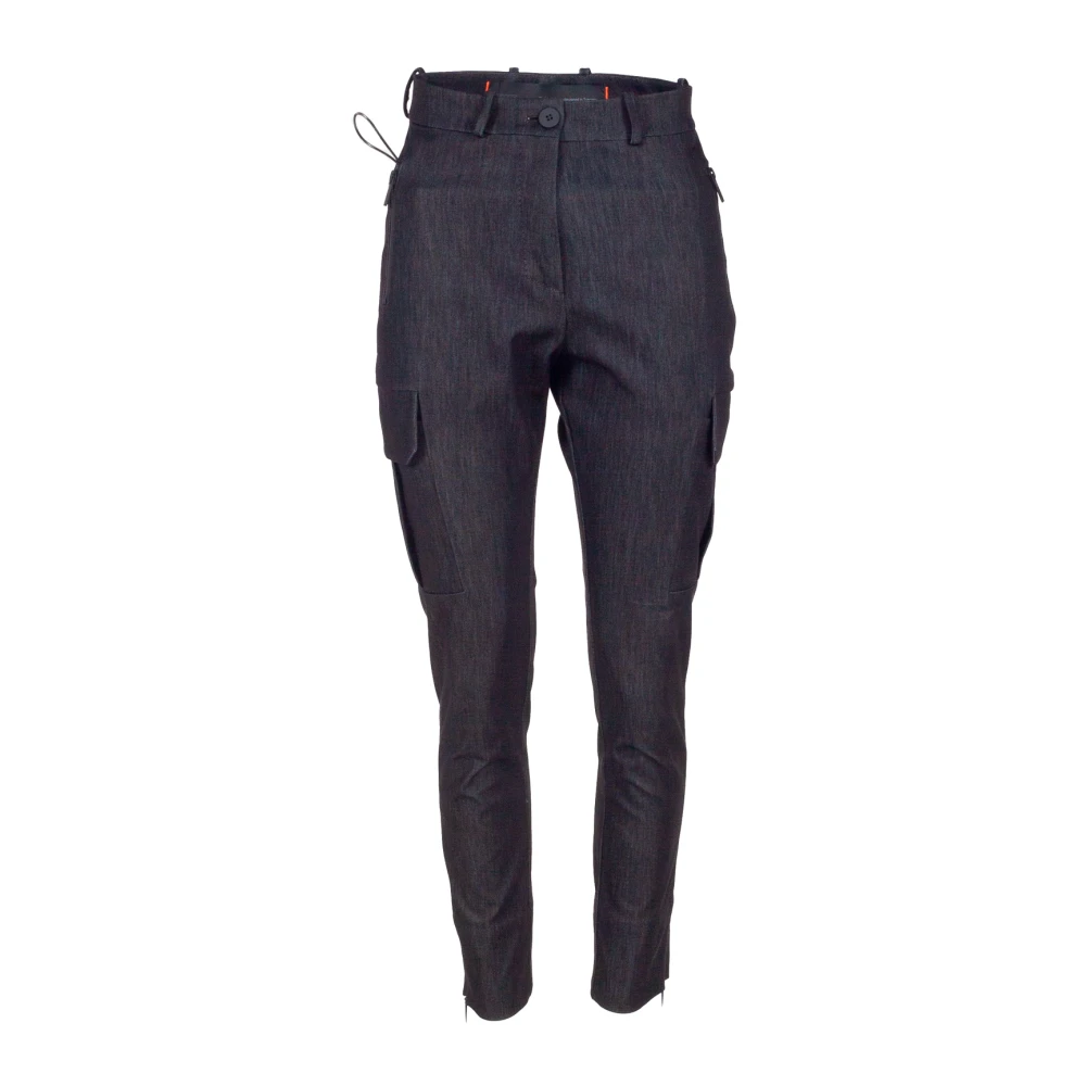 RRD Skinny Cargo Denim-effect Broek Black Dames