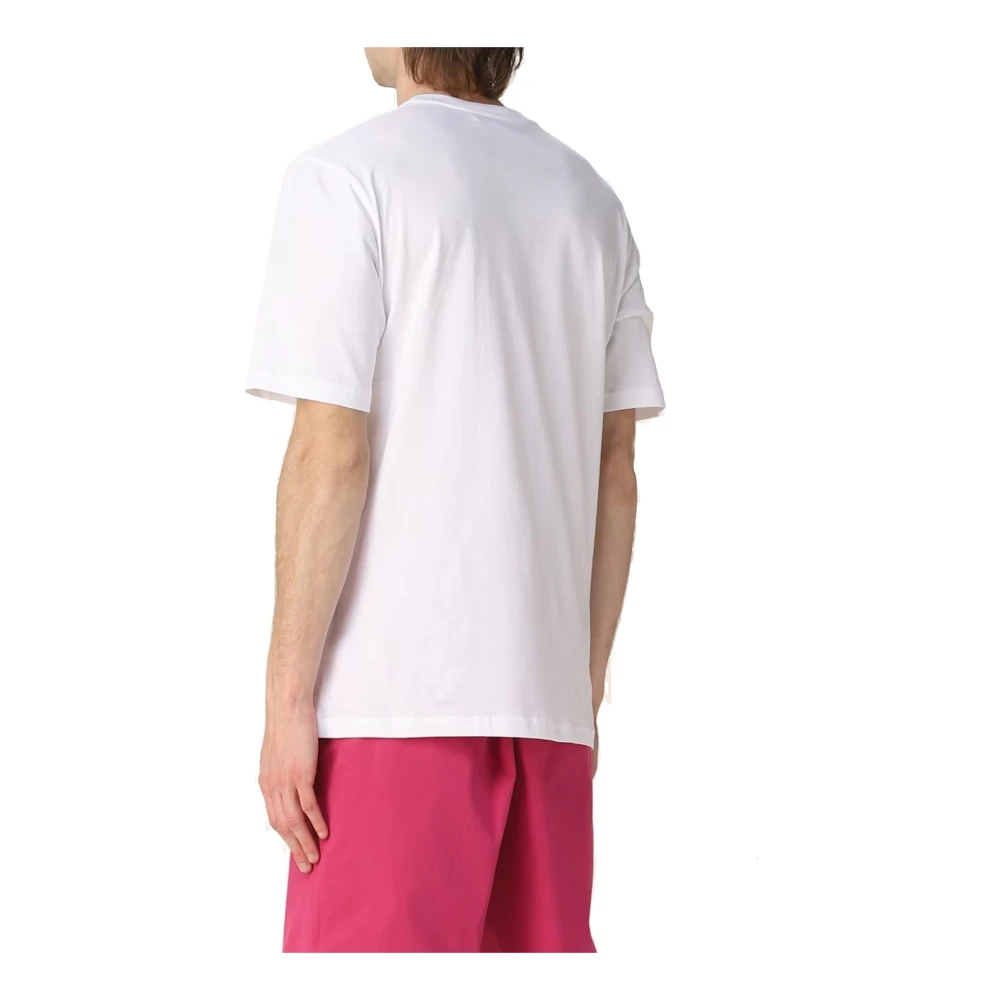 Moschino Logo Katoenen T-shirt Mannen White Heren