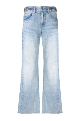 Gold Chain Bootcut Jeans