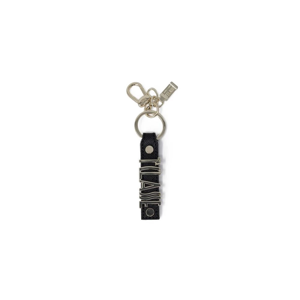 Alviero Martini 1a Classe Zwarte Leren Sleutelhanger Lente Zomer Collectie Black Dames