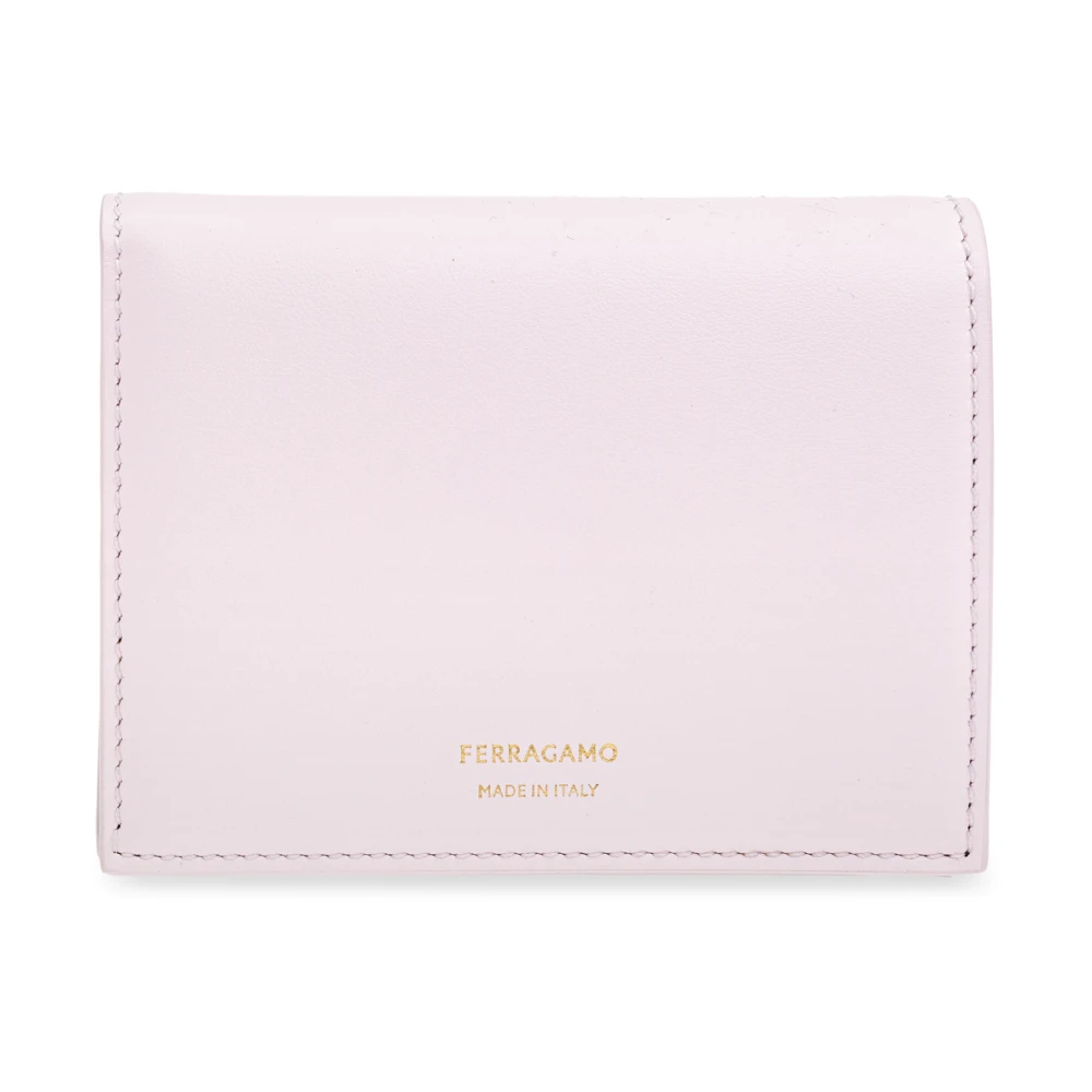 Salvatore Ferragamo Leren portemonnee Pink Dames