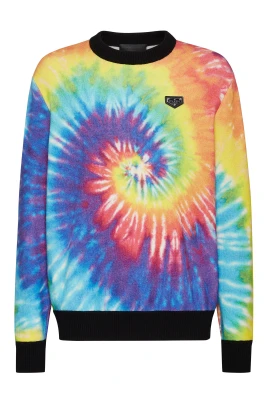 Pullover Rundhals Tie Dye
