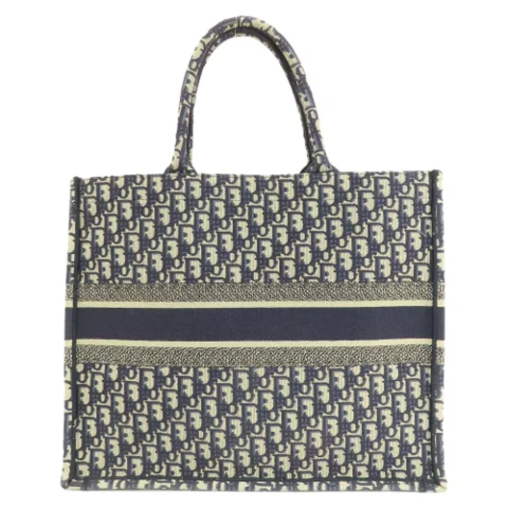 Dior Vintage Pre-owned Canvas totes Blue Dames