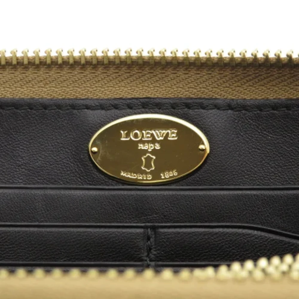 Loewe Pre-owned Leather wallets Yellow Dames