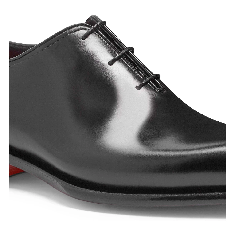 Santoni Gepolijste Leren Oxford Schoenen