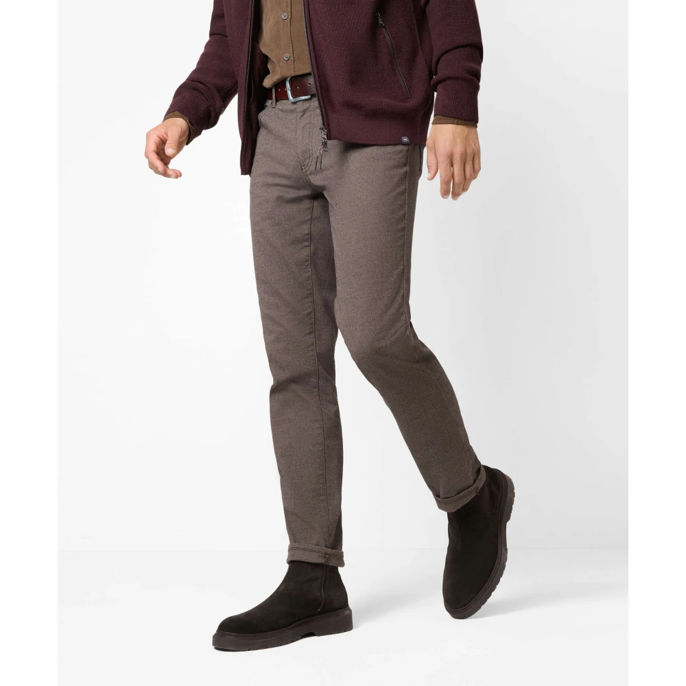 BRAX Style Cadiz Heren Straight Fit Five-Pocket Broek Brown Heren