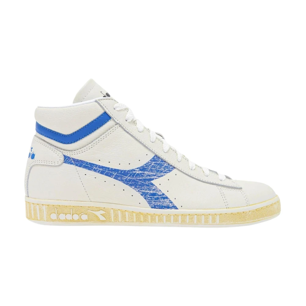 Diadora Retro Leather High Top Sneaker Dames Schoenen Wit