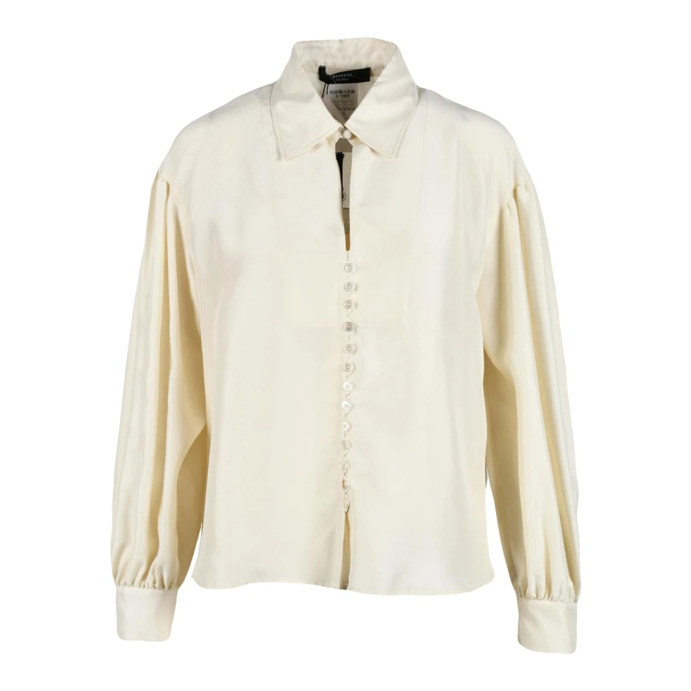 Max Mara Weekend Zijden Shirt Beige Dames