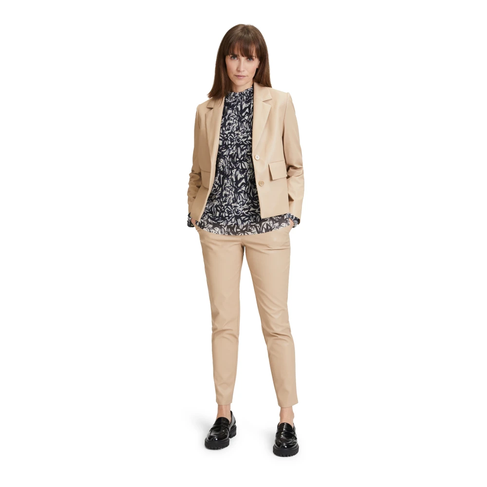 Betty & Co Bloemen standkraag blouse Multicolor Dames