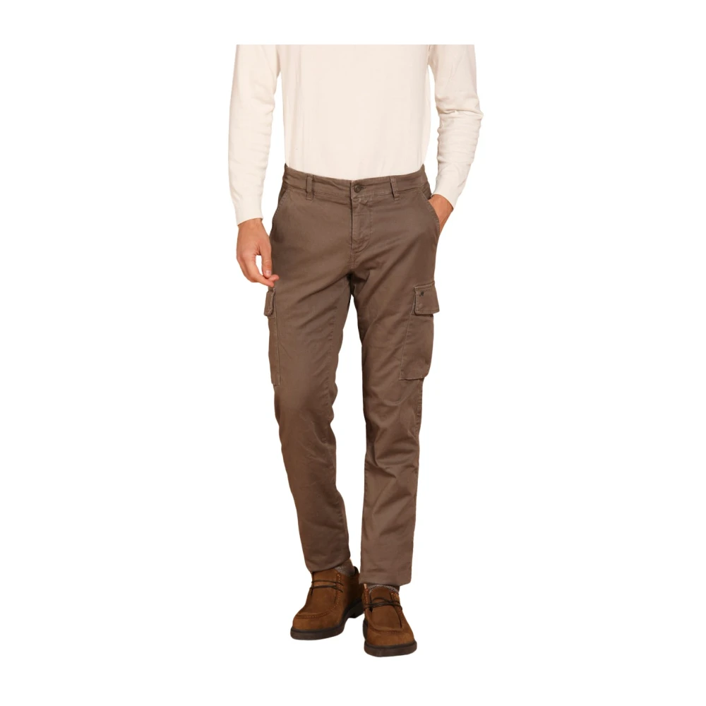 Mason's Extra Slim Fit Cargo Broek Brown Heren