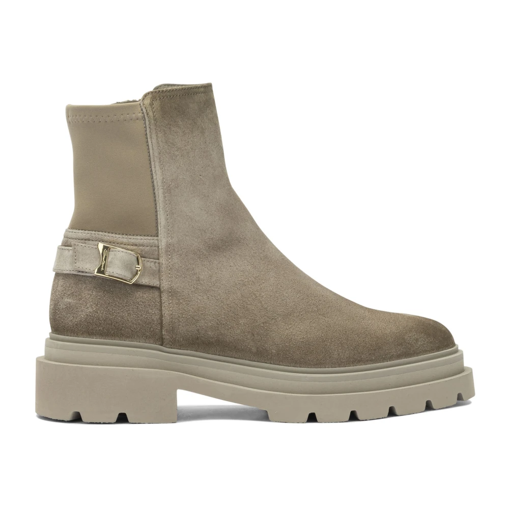Santoni Women's Brown Ankle Boots Shoes Aw25
